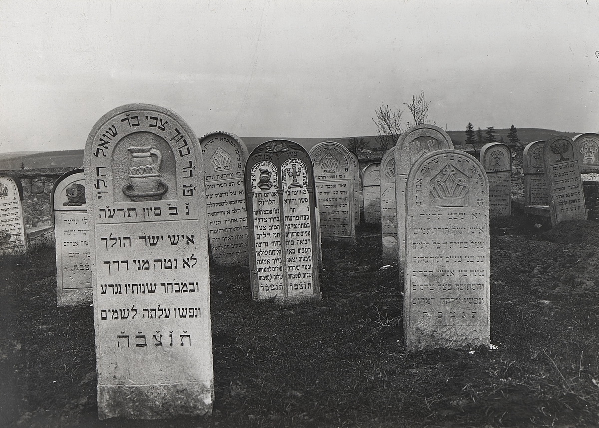 Ukrajna, Berezsani (ekkor Brzezany), zsidó temető.